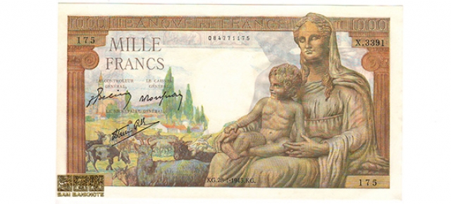 فرانسه - 1000 فرانک
