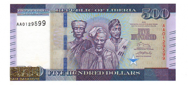 لیبریا -500 دلار
