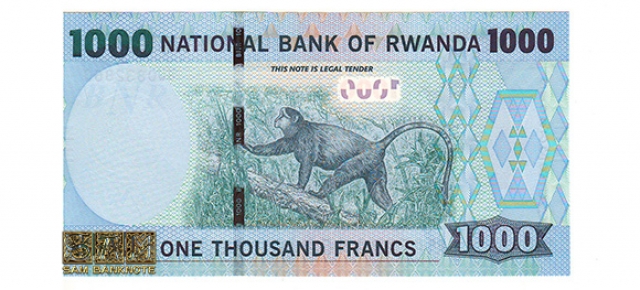 رواندا - 1000 فرانک