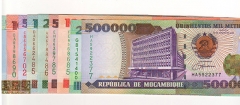 موزامبیک - ست 500 تا 500000